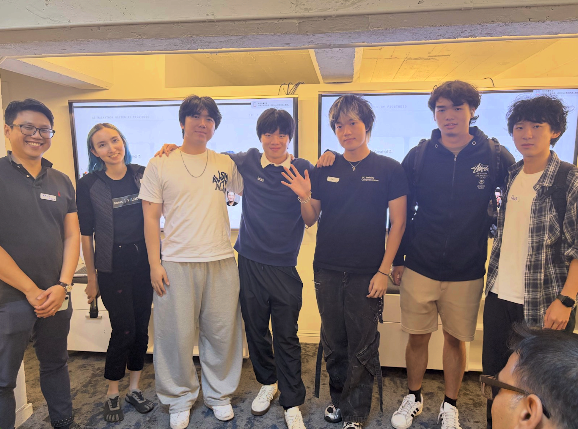 Signage team at The Executable World Hackathon